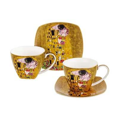 Чайн. пара 4 пр. 250 мл 11,5*9*7,5 см "Поцелуй" NEW BONE CHINA