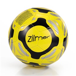 %Zilmer мяч футбольный "Первая тренировка" (размер 5, ПВХ, жёлто-чёрн.)