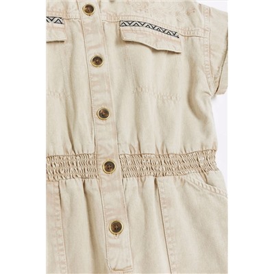 River Island Girls Embroidered Boilersuit