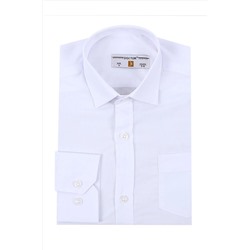 Классическая белая рубашка с прямым воротником для мальчика G-3999