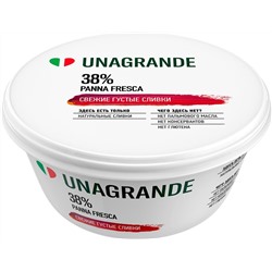 Сыр ТМ Умалат Сливки Panna Fresca "Unagrande", 38%, 0,25 л, пл/с 1*6 шт