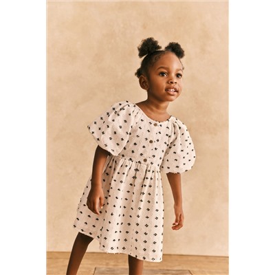 Puff Sleeve Dress (3mths-8yrs)