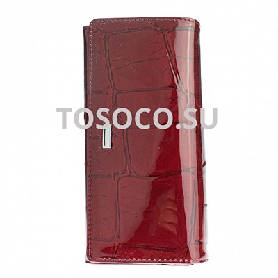 11 9813a-3 d.red кошелек GENUINE LEATHER натуральная кожа 10х19х2