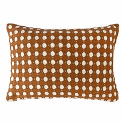 Чехол на подушку из хлопка Polka dots карамельного цвета из коллекции Essential, 40x60 см