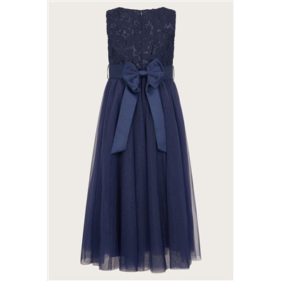 Monsoon Blue Cindy Rosette Dress