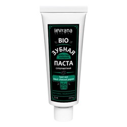 Зубная паста био супермятная "Hard mint & black charcoal & papain" Levrana, 75 мл