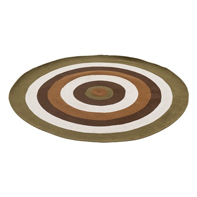 Ковер из хлопка Target коричневого цвета из коллекции Ethnic, Ø150 см