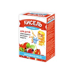 Кисель витаминизированный натуральный «Шиповниковый с витамином С для детей дошкольного и школьного возраста», 200гр
