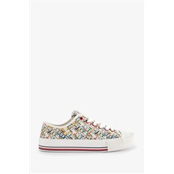 Tommy Hilfiger Aop Low Cut Lace-Up Multi Sneakers