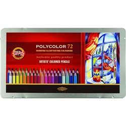 Карандаши цветные художеств. KOH-I-NOOR POLYCOLOR 72 цв/наб 3827072001PL