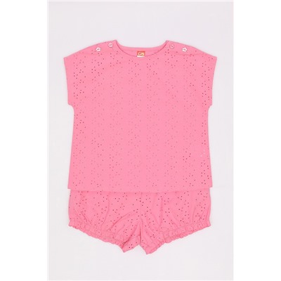 CSBG 90254-27-414 Комплект для девочки (футболка, шорты),розовый