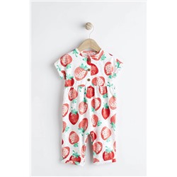 Baby Short Sleeve Wide Leg Jumpsuit (0mths-3yrs)