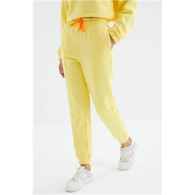 TOMMYLIFE Lemon с низкими плечами, кулиской на талии, молнией до половины длины, женский спортивный костюм оверсайз — 95321