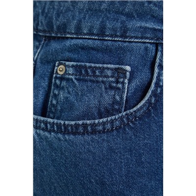 Темно-синие джинсы из денима с детализацией Destroy TBBSS23CJ00019