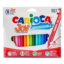 Фломастеры "Carioca JOY" 18цв. в карт.уп. (40555, Италия)