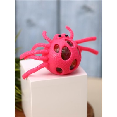 Мялка - антистресс «Squeeze spider», pink