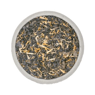 Дыня Карамель зелёный ароматизированный чай, 250 гр.