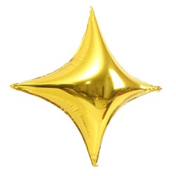 Х0191-С Шар фольга звезда4 зол.61см