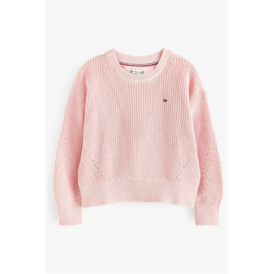 Tommy Hilfiger Pink Essential Sweater