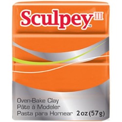 Sculpey III, запекаемая пластика, 57 г, тыквенный АКЦИЯ!