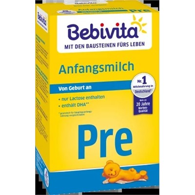 Anfangsmilch Pre Pronutra von Geburt an, 800 g