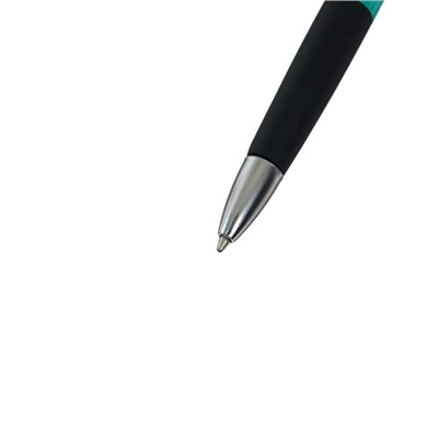 Ручка шариковая Calligrata, автоматическая, 0.5 мм, с резиновым держателем, стержень синий, МИКС