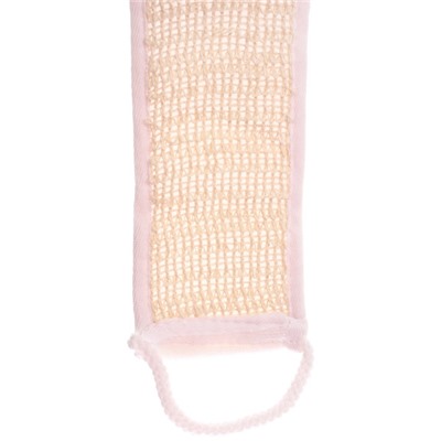 Мочалка для тела "ULTRAMARIN LOTOS", комбинированная с сизалем, цвет белый, 70*10см
