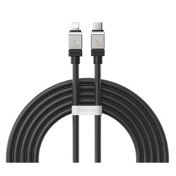 Кабель Baseus CoolPlay Series Fast Charging Cable Type-C to iP 20W 2m - Black (CAKW000101)