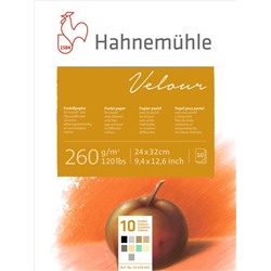 Hahnemuhle Альбом-склейка для пастели «Velour», 260 г/м², 24х32 см, 10 цветов