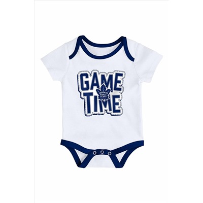 NHL Toronto Maple Leafs 3 Piece Game Time Bodysuit