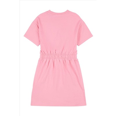 Elle Junior Girls Pink Block Logo Dress