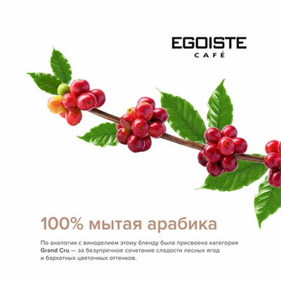 Кофе в зернах EGOISTE "Grand Cru" 1 кг, арабика 100%, НИДЕРЛАНДЫ, EG10004023