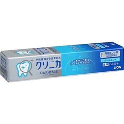 LION Зубная паста комплексного действия "Clinica Advantage Cool mint" со вкусом охлаждающей мяты 30 г, мини в коробке / 200