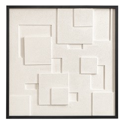 Панно декоративное с эффектом 3D Minimalism Square, с черной рамой, 60х60 см