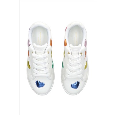 Kurt Geiger London White Mini Lane Love Trainers