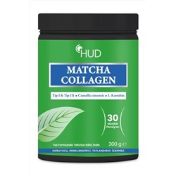 Коллаген Hud Matcha Type I и Type II и экстракт зеленого чая 300 г, 30-дневная порция 8699649122437