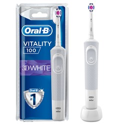 Электрическая зубная щетка Oral-B Vitality 100 3D White БЕЛАЯ