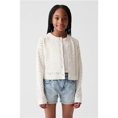 Gap Soft Pointelle Cardigan (4-13yrs)