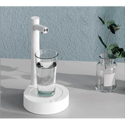 Портативный настольный насос-дозатор белый для питьевой воды, Регулируемый Электрический диспенсер для воды с USB-зарядкой, насос для бутылок и галлонов