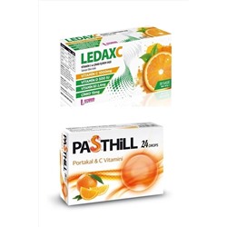 Pasthill Ledax C Vıtamın 1000 Mg 30 Saşe Ve Ledapharma Portakal 24 Adet Boğaz Pastil