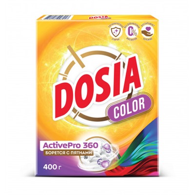 Стиральный порошок автомат Dosia (Дося) Color, 400 г