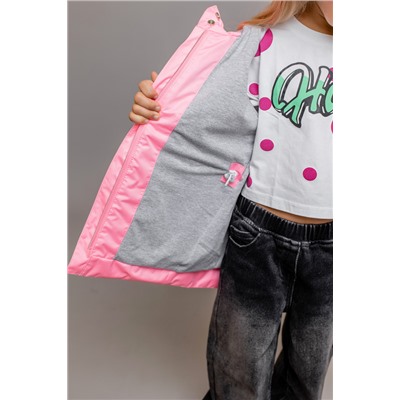641-24в Куртка-ветровка для девочки "Райя", нежно-розовый