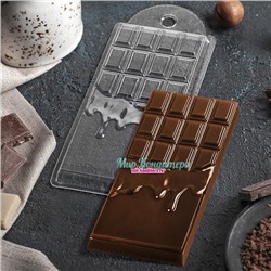 Пластиковая форма для шоколада "Шоколад горячий"