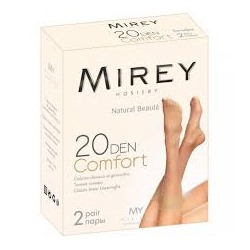 Гольфы женские Mirey Comfort nero 20 den 2 шт