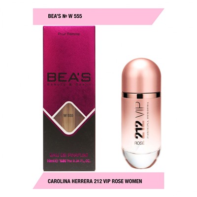 Парфюм Beas Carolina Herrera 212 Vip Rose for women W555 10 ml, Парфюм женский Beas W555 создан по мотивам аромата Carolina Herrera 212 Vip Rose