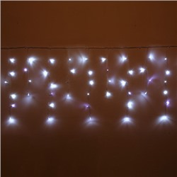 Гирлянда для дома БАХРОМА "Мерцание" ш1,5м* в30/50 см 48 ламп LED, прозрачн. провод, авторежим, IP-20, Белый