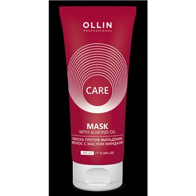 OLLIN care маска против выпадения волос с маслом миндаля 200мл/ almond oil mask