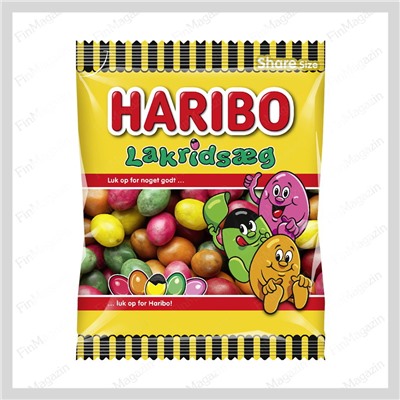 Пакет лакричных конфет к Пасхе Haribo Lakridsaeg 120 гр