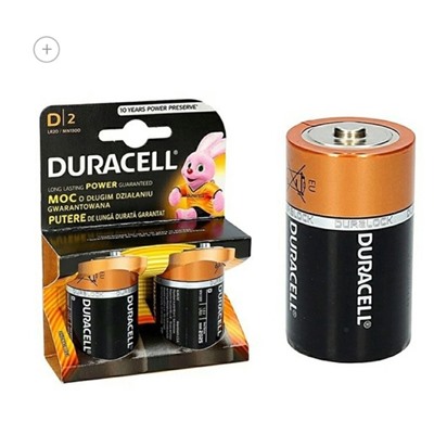 Батарейки Duracell R-20 (2шт) 28.02