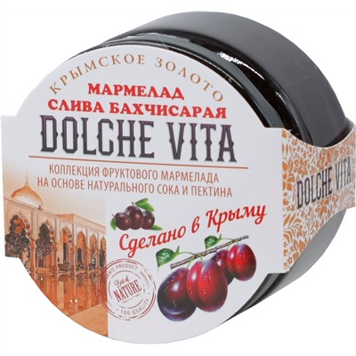 Dolche Vita. Мармелад Слива Бахчисарая 285 гр. стекл.банка